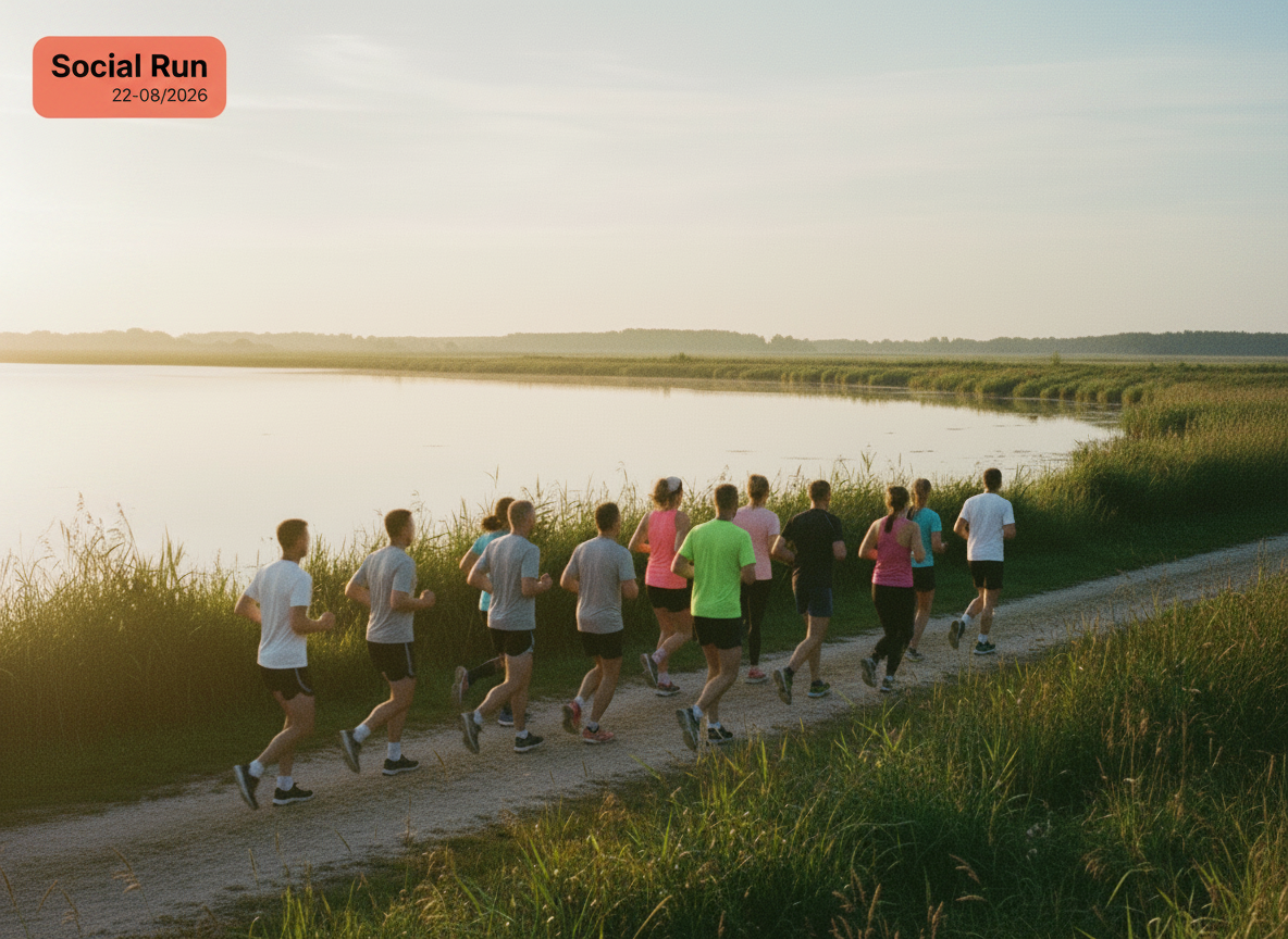 LieftingFit Social Run: hardlopers langs het Uitgeestermeer (22-08-2026).